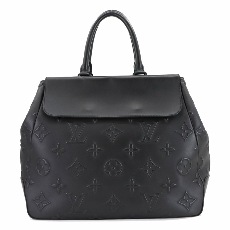 路易威登 Monogram Seal Steamer 手提包/雙肩包，黑色皮革材質 (M58710)，附 RFID 防盜功能-1