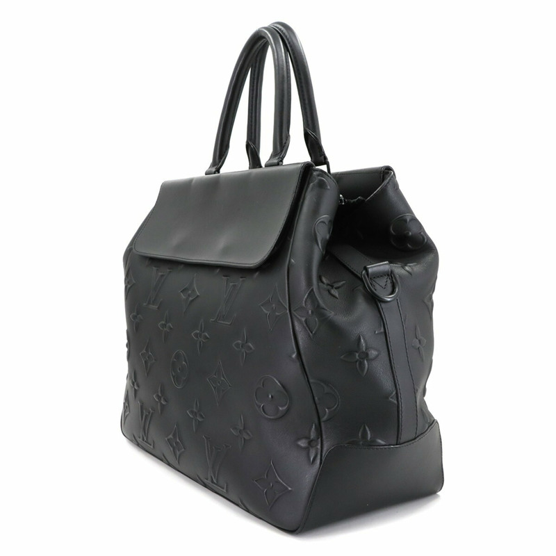 路易威登 Monogram Seal Steamer 手提包/雙肩包，黑色皮革材質 (M58710)，附 RFID 防盜功能-2