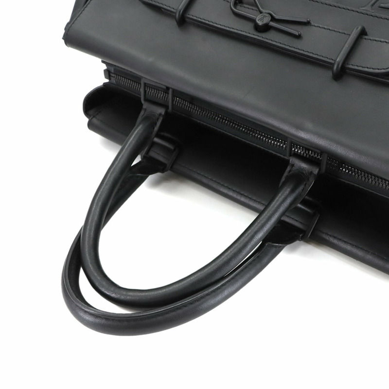 路易威登 Monogram Seal Steamer 手提包/雙肩包，黑色皮革材質 (M58710)，附 RFID 防盜功能-4
