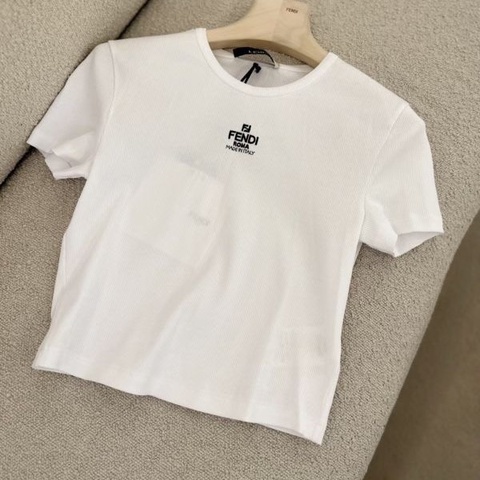 促銷品 26春夏 Fendi 短袖針織 #S M L 黑白兩色