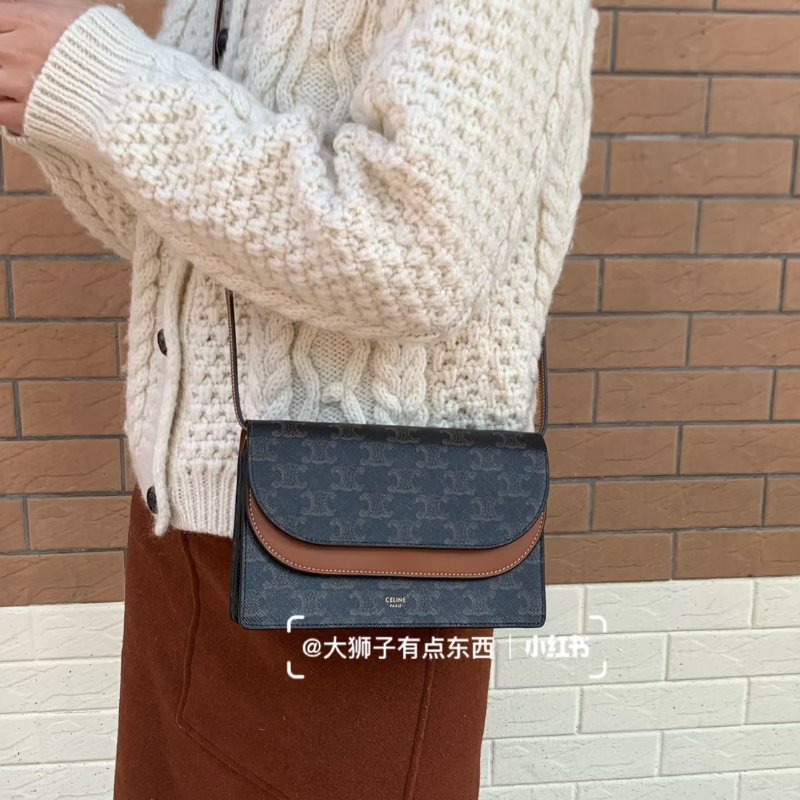 (全配、適合送禮🤍)🏷Celine 瑟琳．Triomphe 老花 woc-23