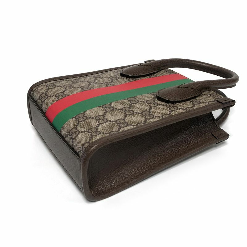 GUCCI Tiger GG迷你手提包 671623 棕色-2