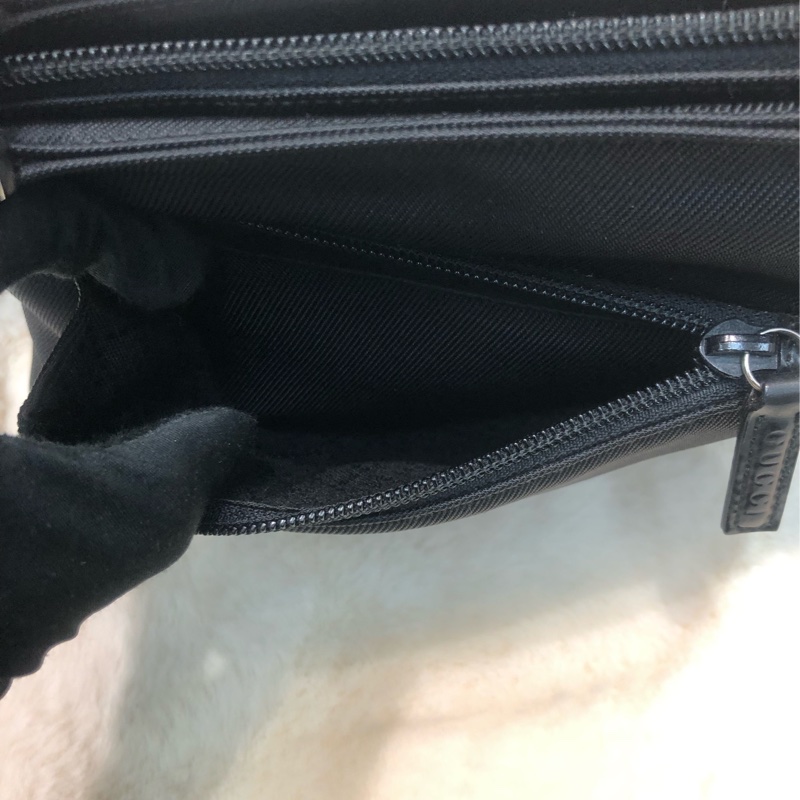 Gucci Bamboo黑色布手提袋 X437-14