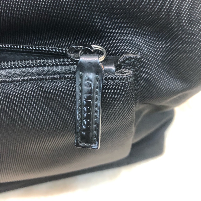 Gucci Bamboo黑色布手提袋 X437-15