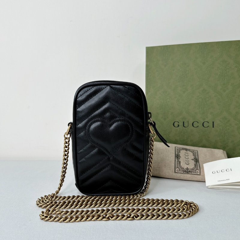 GUCCI GG Marmont手機鏈帶包-1
