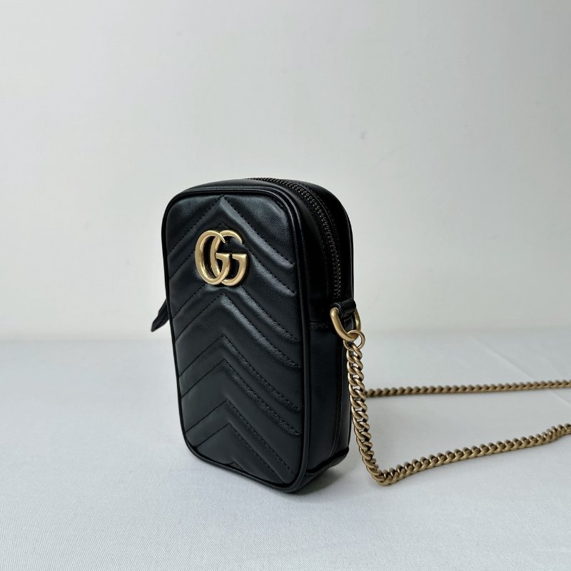 GUCCI GG Marmont手機鏈帶包-2