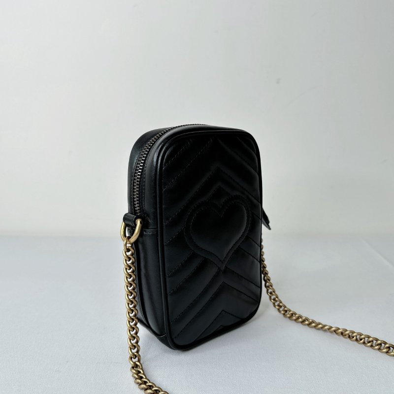 GUCCI GG Marmont手機鏈帶包-5