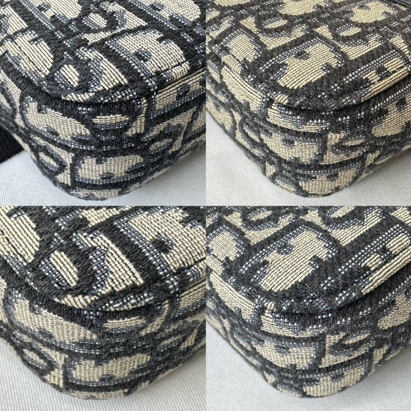 DIOR 刺繡老花胸包-9