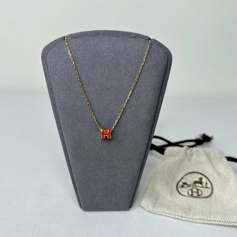 HERMES Mini Pop H立體簍空項鍊