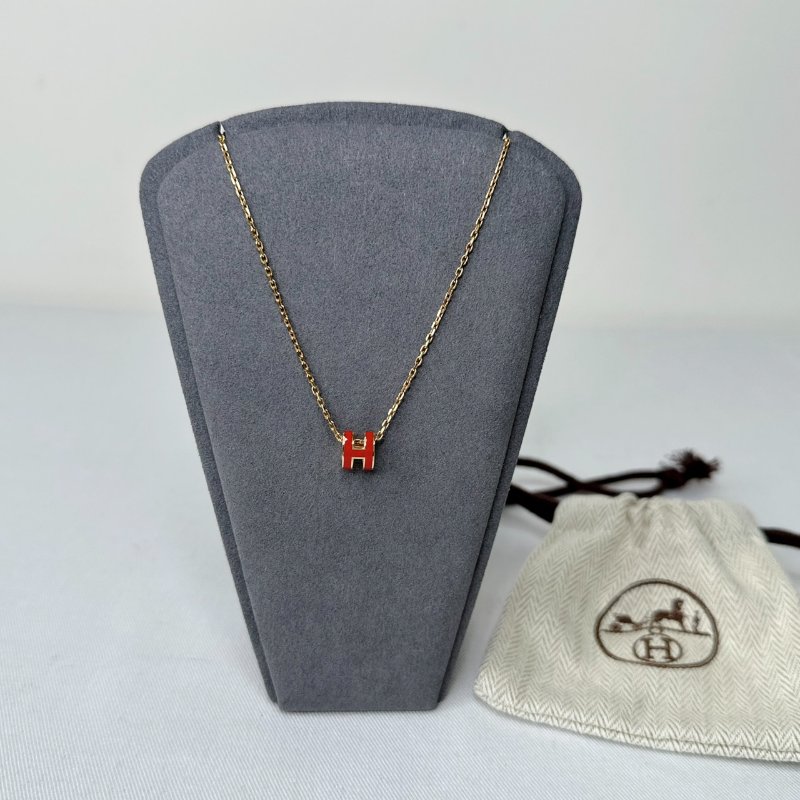 HERMES Mini Pop H立體簍空項鍊-0
