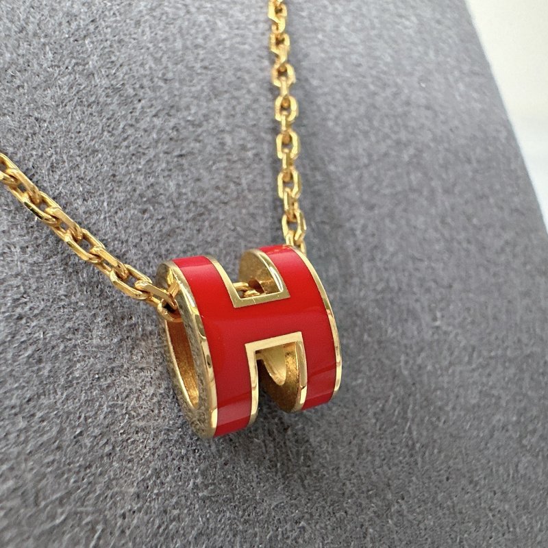 HERMES Mini Pop H立體簍空項鍊-1