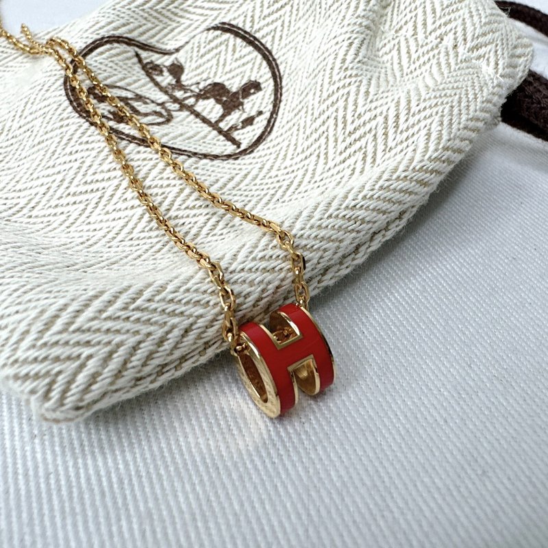 HERMES Mini Pop H立體簍空項鍊-5