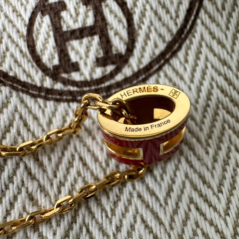 HERMES Mini Pop H立體簍空項鍊-7