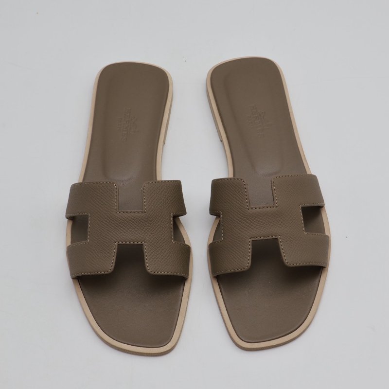 HERMES Oran拖鞋 - 灰 36-5