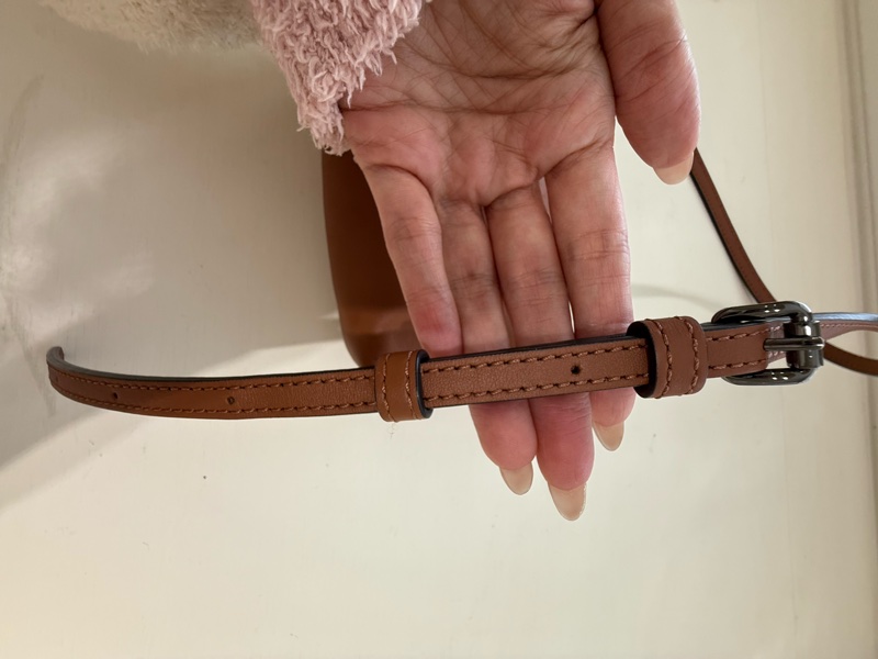 99新LONGCHAMP LE PLIAGE XTRA系列牛皮斜背包(迷你/白蘭地)-14