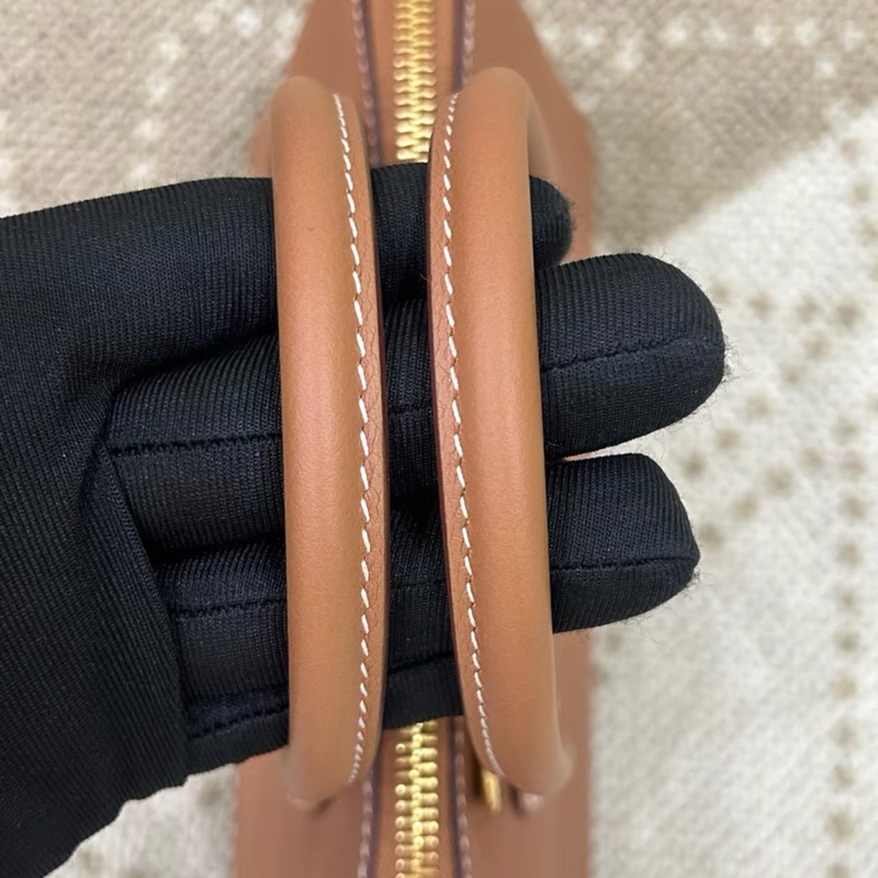 愛馬仕 bolide保齡球25金棕金扣ec皮 Z刻閒置 附件全套帶票-7