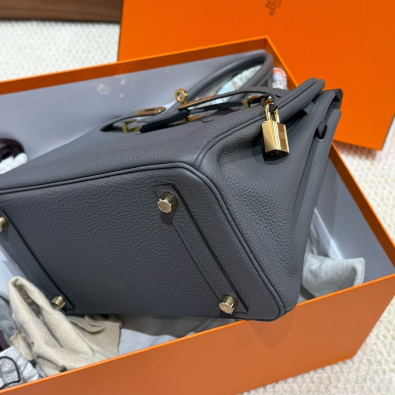 Hermes/愛馬仕 birkin25錫器灰金扣togo皮 高級清冷的深灰色 極其的稀少 賣一隻少一隻 Y刻全新全套膜都在 0配貨直接帶走！-2