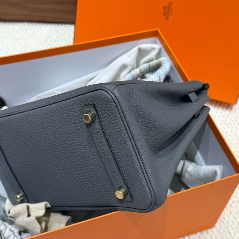 Hermes/愛馬仕 birkin25錫器灰金扣togo皮 高級清冷的深灰色 極其的稀少 賣一隻少一隻 Y刻全新全套膜都在 0配貨直接帶走！-4