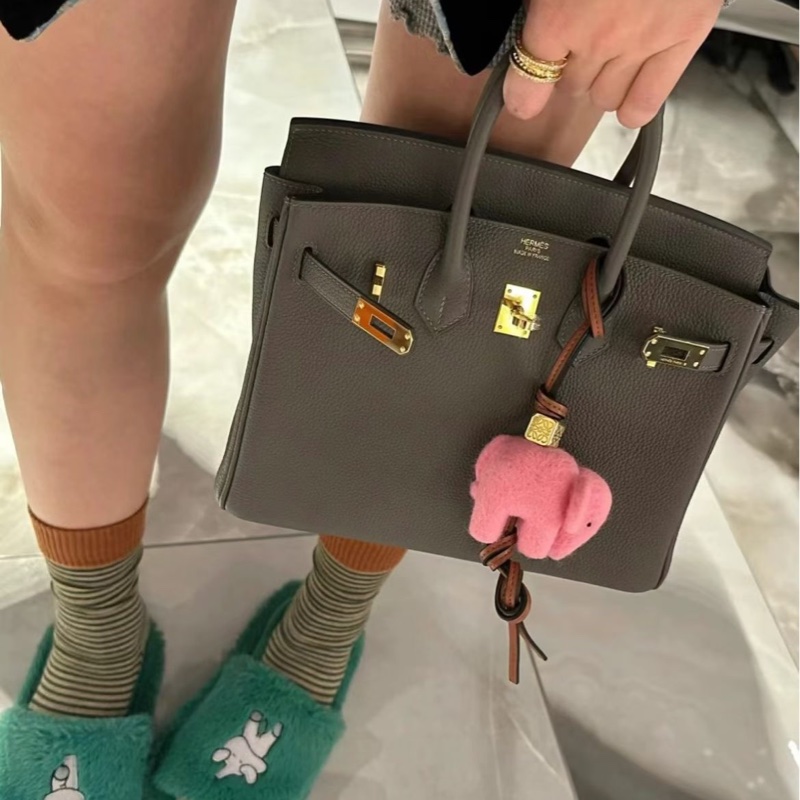 Hermes/愛馬仕 birkin25錫器灰金扣togo皮 高級清冷的深灰色 極其的稀少 賣一隻少一隻 Y刻全新全套膜都在 0配貨直接帶走！-8