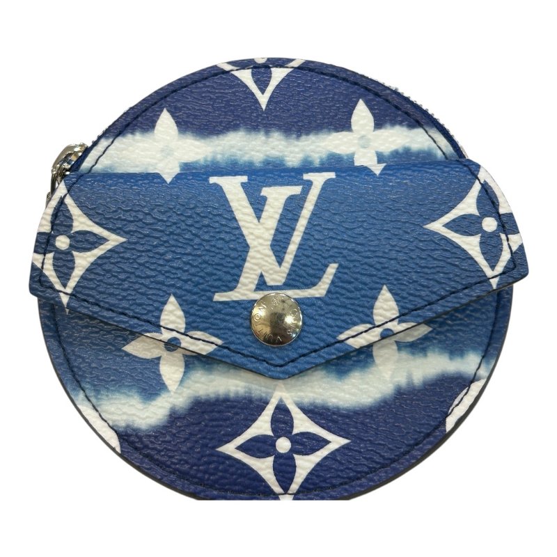 ＬＶ藍色字紋掛件腰帶-10