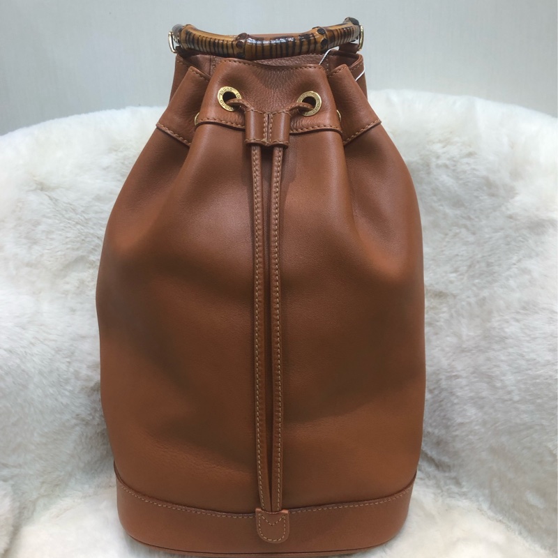 Gucci Bamboo 啡色拳師袋 XC129-0