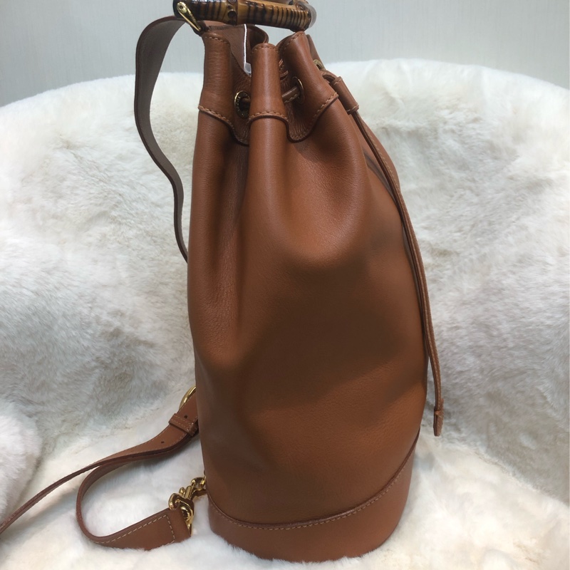 Gucci Bamboo 啡色拳師袋 XC129-2