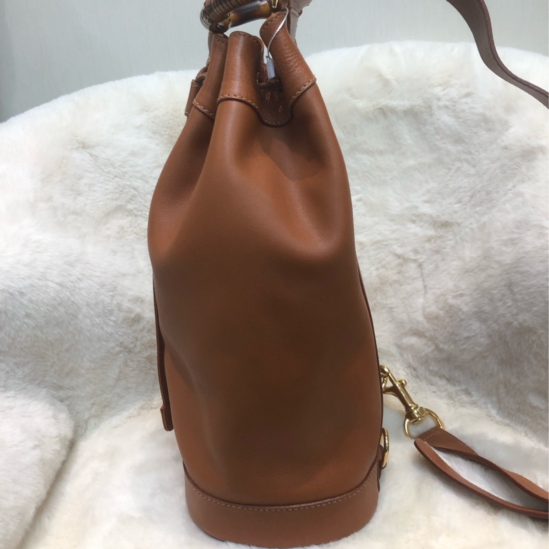 Gucci Bamboo 啡色拳師袋 XC129-3
