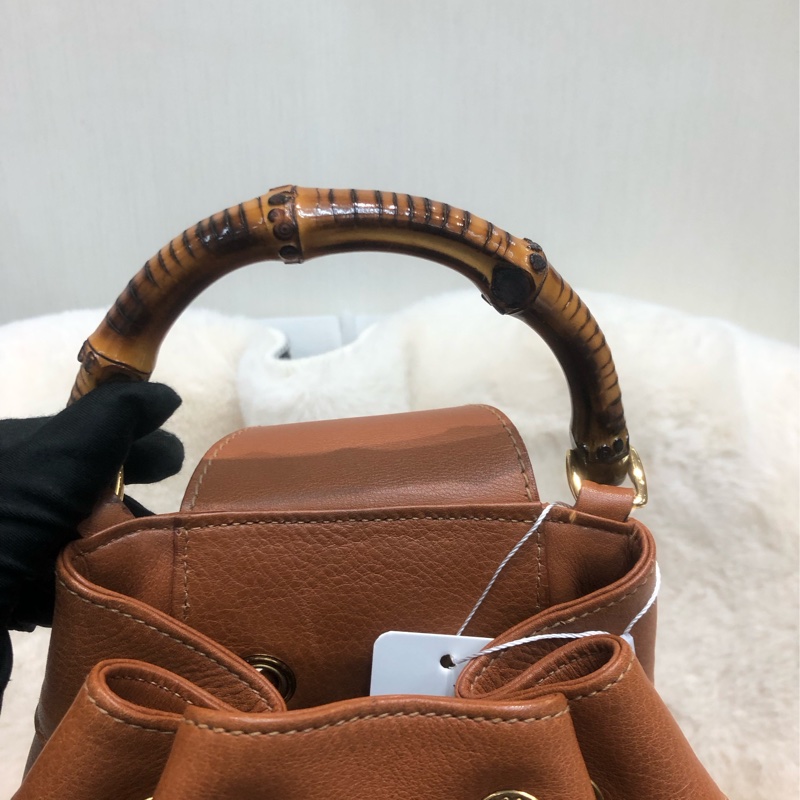 Gucci Bamboo 啡色拳師袋 XC129-6