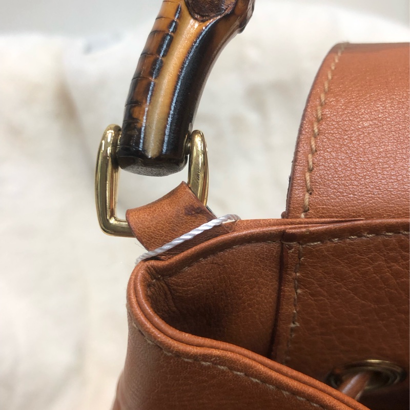 Gucci Bamboo 啡色拳師袋 XC129-7