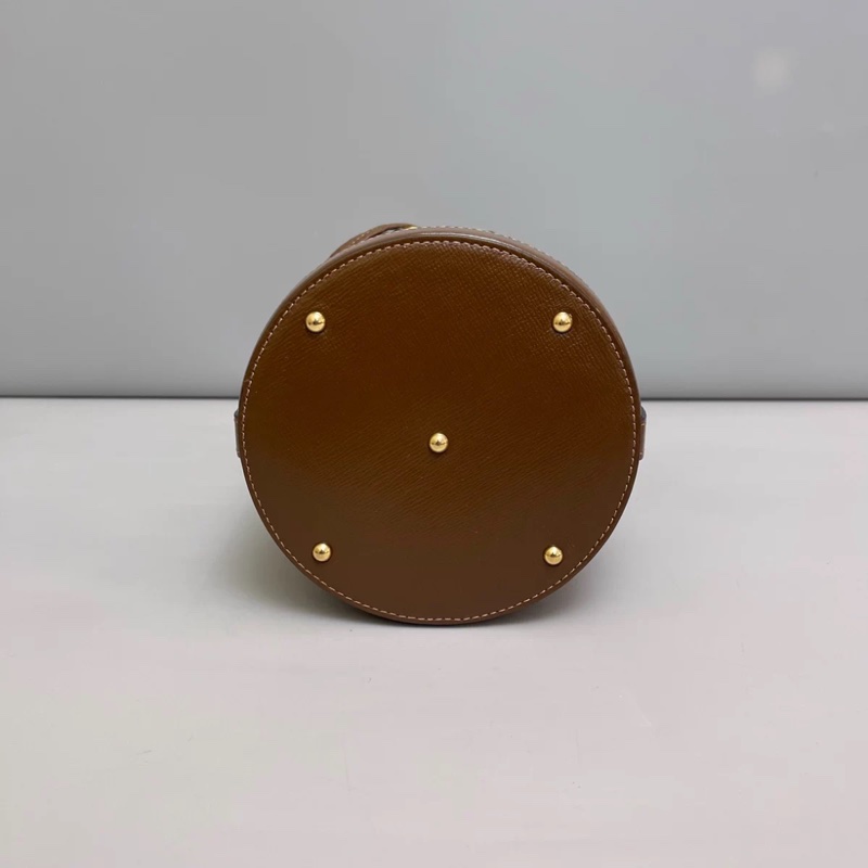 Gucci古馳 馬銜扣1955系列老花焦糖水桶包-4