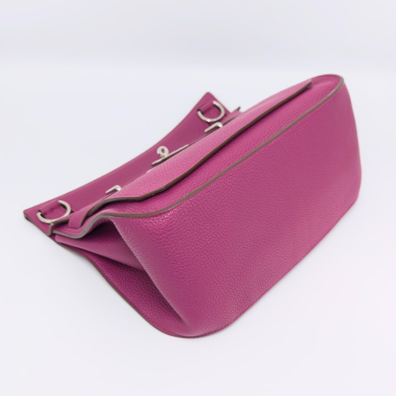 HERMES 錦葵紫銀扣吉普賽31肩背斜背包31*24*13 98新配件塵袋毛氈布-1