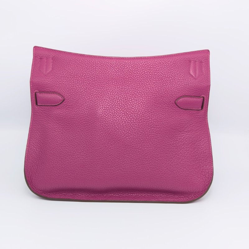 HERMES 錦葵紫銀扣吉普賽31肩背斜背包31*24*13 98新配件塵袋毛氈布-5