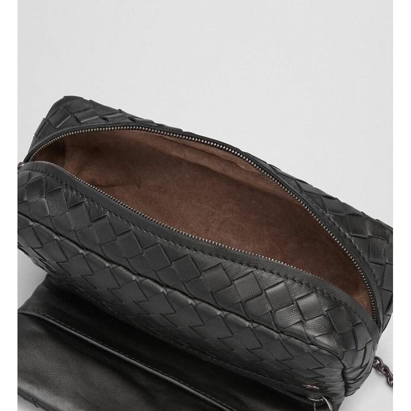BOTTEGA VENETA Bottega Veneta 迷你斜背包 310774 黑色-5
