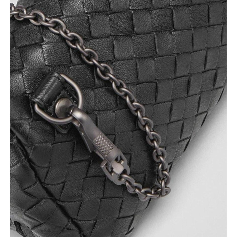 BOTTEGA VENETA Bottega Veneta 迷你斜背包 310774 黑色-10