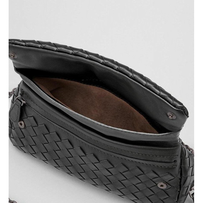 BOTTEGA VENETA Bottega Veneta 迷你斜背包 310774 黑色-11