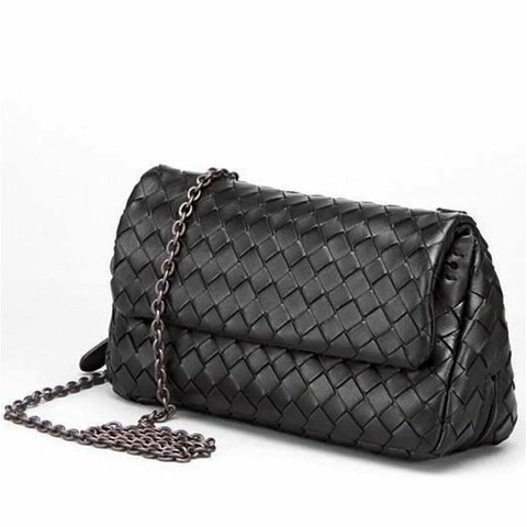 BOTTEGA VENETA Bottega Veneta 迷你斜背包 310774 黑色