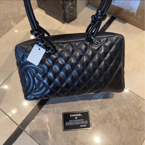 全網最低價 Chanel 康鵬黑色肩背包 95%新 中古款