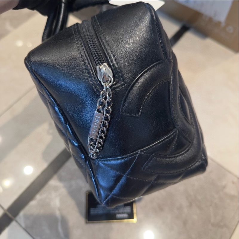 全網最低價 Chanel 康鵬黑色肩背包 95%新 中古款-2
