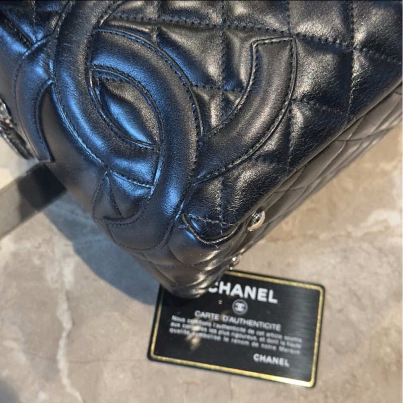 全網最低價 Chanel 康鵬黑色肩背包 95%新 中古款-3