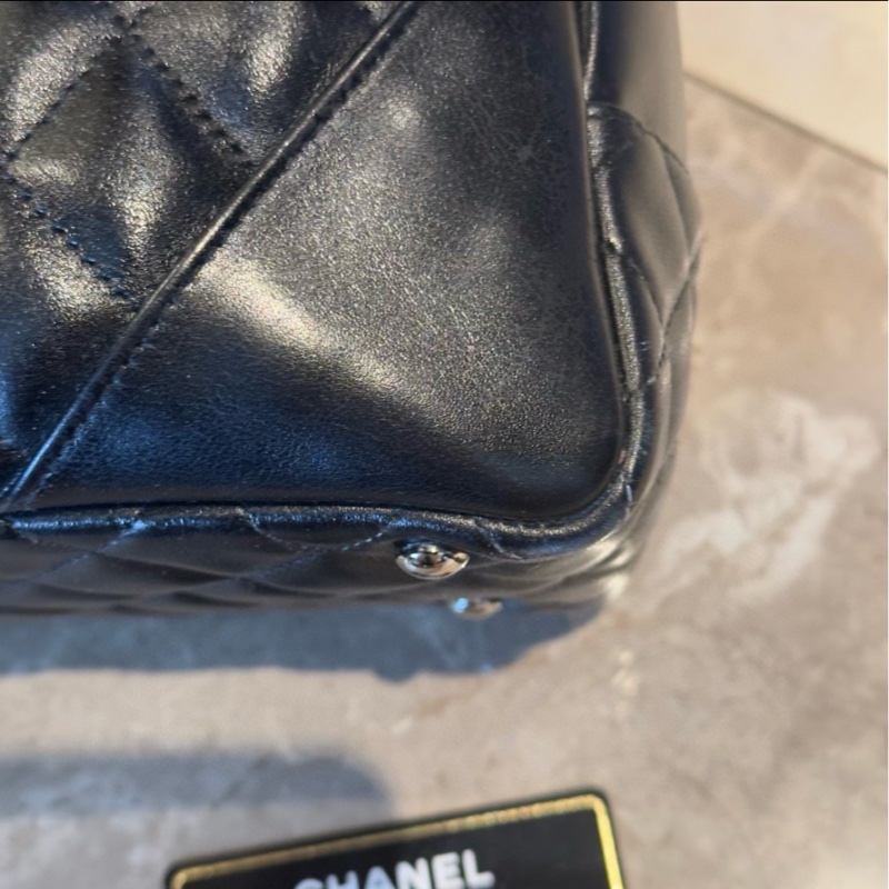 全網最低價 Chanel 康鵬黑色肩背包 95%新 中古款-4