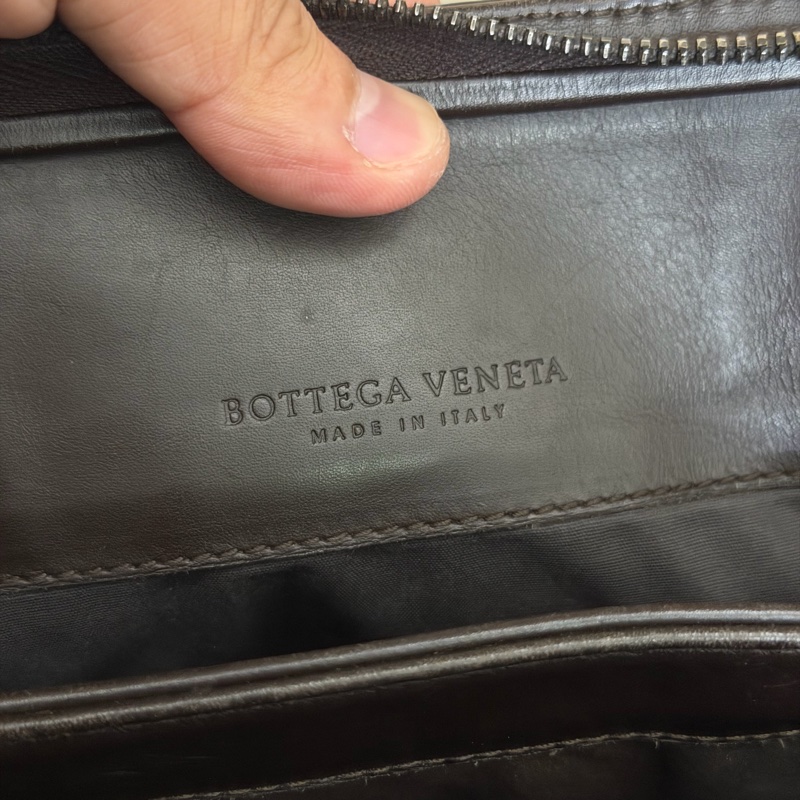 Bv全皮編織手提公事包/手提包/電腦包-12