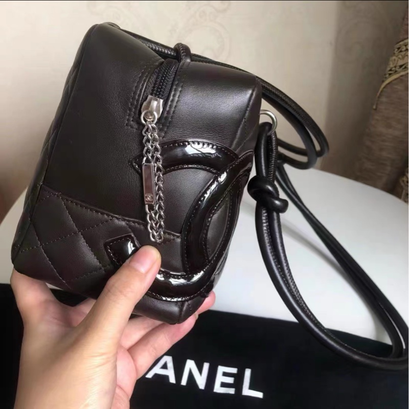 全網最低價 Chanel 康鵬單肩包 巧克力色 97%新-2