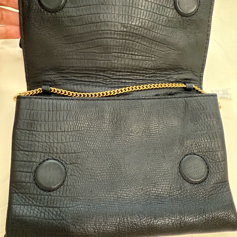 9成新Marc by Marc Jacobs牛皮壓紋側揹包/斜背包/手拿包-3