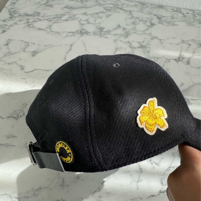 Moncler黑色白MF帽子🧢-3