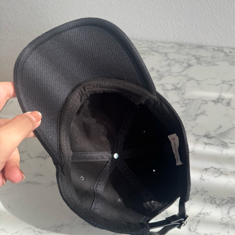 Moncler黑色白MF帽子🧢-4