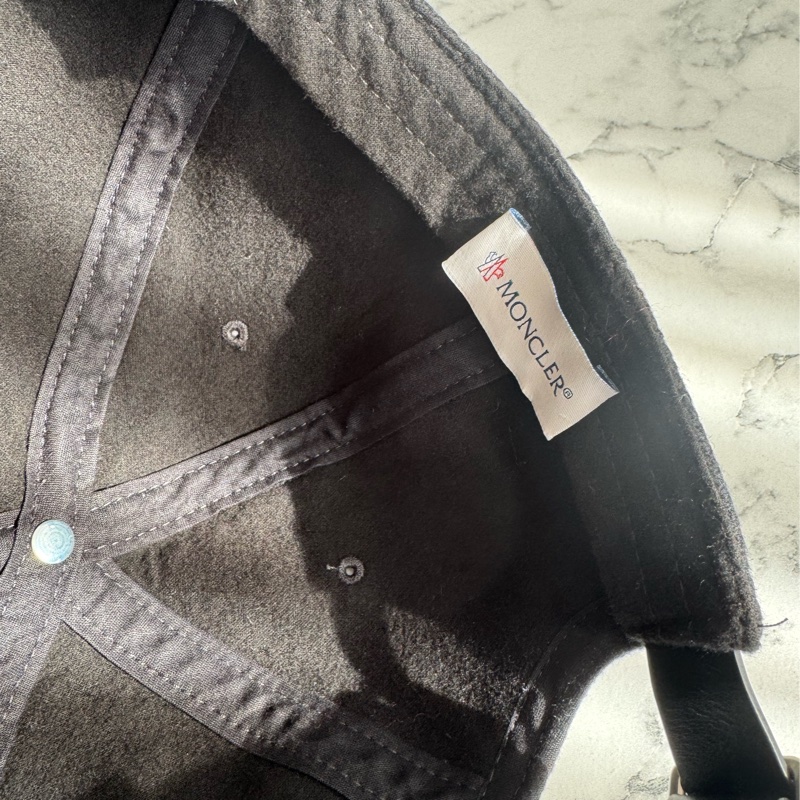 Moncler黑色白MF帽子🧢-5