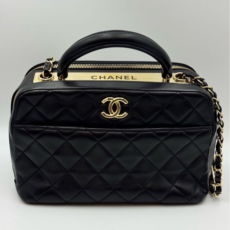 全網最低價 Chanel Trendy CC 保齡球包 99%新-0