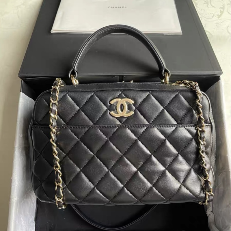 全網最低價 Chanel Trendy CC 保齡球包 99%新-1