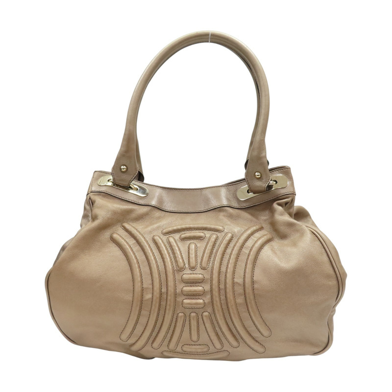 金屬色 羊皮 Triomphe 手提包 【CELINE 賽琳】-0