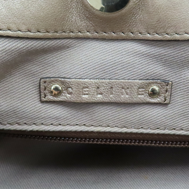 金屬色 羊皮 Triomphe 手提包 【CELINE 賽琳】-7